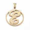 Ion Plating(IP) 304 Stainless Steel Pendants STAS-K162-047G-1