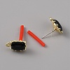 Alloy Rhinestone Stud Earrings LS-FIND-WH0120-25C-02-2