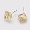 Brass Stud Earring Findings KK-R058-186G-2
