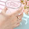 Natural Freshwater Pearl & 304 Stainless Steel Bead Finger Rings RJEW-FS00001-04-5