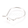 304 Stainless Steel Hoop Earrings Findings STAS-H436-02S-3