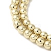 Electroplated Synthetic Non-magnetic Hematite Beads Strands G-I364-C01-G-3