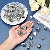 50Pcs 5 Style Tibetan Style Alloy Cord Ends TIBEP-PH0001-25-4