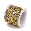 Rack Plating Brass Dapped Chains AJEW-Q153-02G-09-3