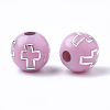 Plating Acrylic Beads PACR-Q113-10E-2