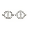 Alloy Connector Charms with Rhinestone FIND-H039-25P-1