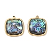 Natural Paua Shell Pendants SA-CBA11D7-14B-G-1