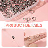 300Pcs 6 Styles 304 Stainless Steel Beads STAS-CA0002-47-4