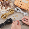 15M 3 Colors Braided Round Soft PU Imitation Leather Cords OCOR-CL0001-11B-3