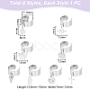 304 Stainless Steel Open Cuff Rings RJEW-UN00017-4