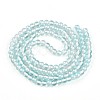 Baking Paint Transparent Glass Beads Strands DGLA-N011-6mm-05-2