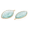 Crackle Glass Pendants GLAA-Q088-016-3