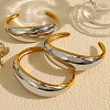 304 Stainless Steel Cuff Bangles for Women BJEW-F489-01-3
