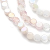 Gradient Color Electroplate Glass Bead Strands GLAA-E042-03E-3