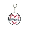 DIY Mother's Day Theme Flat Round Pendant Silicone Molds SIMO-H010-02J-1