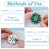 4Pcs Iron Glass Cabochons FIND-FG0004-86A-3