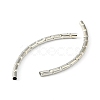Brass Curved Tubes Beads KK-B793-N-2