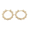 Brass Micro Pave Clear Cubic Zirconia Huggie Hoop Earrings EJEW-A058-02G-1