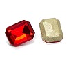 Faceted Rectangle K9 Glass Pointed Back Rhinestone Cabochons RGLA-A017-6x8mm-SM-4