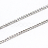 Tarnish Resistant 304 Stainless Steel Curb Chains CHS-O005-21C-1