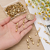40Pcs 304 Stainless Steel Lobster Claw Clasps with Cord Ends STAS-SC0021-08-3