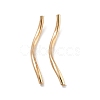 Brass Twist Tube Beads KK-B120-02D-LG-1