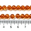 Resin Imitation Amber Beads Strands RESI-Z017-01A-4
