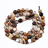 Natural Striped Agate/Banded Agate Beads Strands G-T131-34B-2