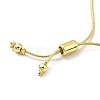 Rack Plating Brass Round Bead Slider Bracelets for Women BJEW-M232-01G-A-4