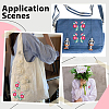 12Pcs Polyester Cotton Computerized Embroidery Thread Iron on Sew On Patches PATC-HY0002-09A-5