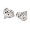 Brass & Glass & Cubic Zirconia Charms KK-G468-54P-04-2