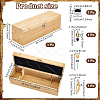 Wooden Wine Gift Packing Boxes with Clasps and 4Pcs Wine Openers CON-WH0089-269-3