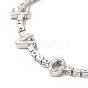 Cubic Zirconia Chain Bracelet BJEW-A132-25P-3