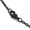 304 Stainless Steel Cable Chain Necklaces STAS-L164C-01B-2