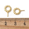 Brass Micro Pave Cubic Zirconia Peg Bails KK-D324-24G-3