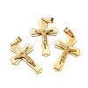 Golden 304 Stainless Steel Crucifix Cross Big Pendants for Easter STAS-V0493-79B-3