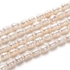 Natural Cultured Freshwater Pearl Beads Strands PEAR-J005-60-1