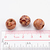 Round Printed Wood Beads X-WOOD-R243-13mm-M2-5