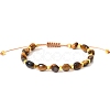 Natural Tiger Eye Braided Bead Bracelets PW-WGF95B2-04-1
