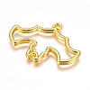Zinc Alloy Open Back Bezel Pendants PALLOY-D199-16G-2