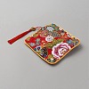 Square Cloth Jewelry Packing Pouches Drawstring Bags with Tassel ABAG-WH0032-68E-3