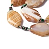 Natural Banded Agate/Striped Agate Beads Strands G-G196-A01-01-4