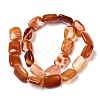 Natural Striped Agate/Banded Agate Beads Strands G-B137-B01-01G-3
