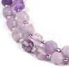 Natural Lepidolite Beads Strands G-O201B-108E-3