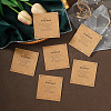 Square Kraft Paper Bracelet Display Card PW-WG71901-02-1