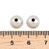 Brass Textured Beads KK-R012-8mm-P-2