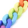 Handmade Opaque Acrylic Curb Chains AJEW-JB00573-2