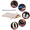 Polycotton(Polyester Cotton) Packing Pouches Drawstring Bags ABAG-T004-10x14-01-7