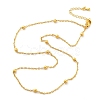 Brass Satellite Chains Necklaces for Women NJEW-D302-28G-4