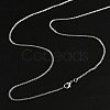 1.5mm Rack Plating Brass Box Chain Necklaces for Women Men MAK-L044-21P-3